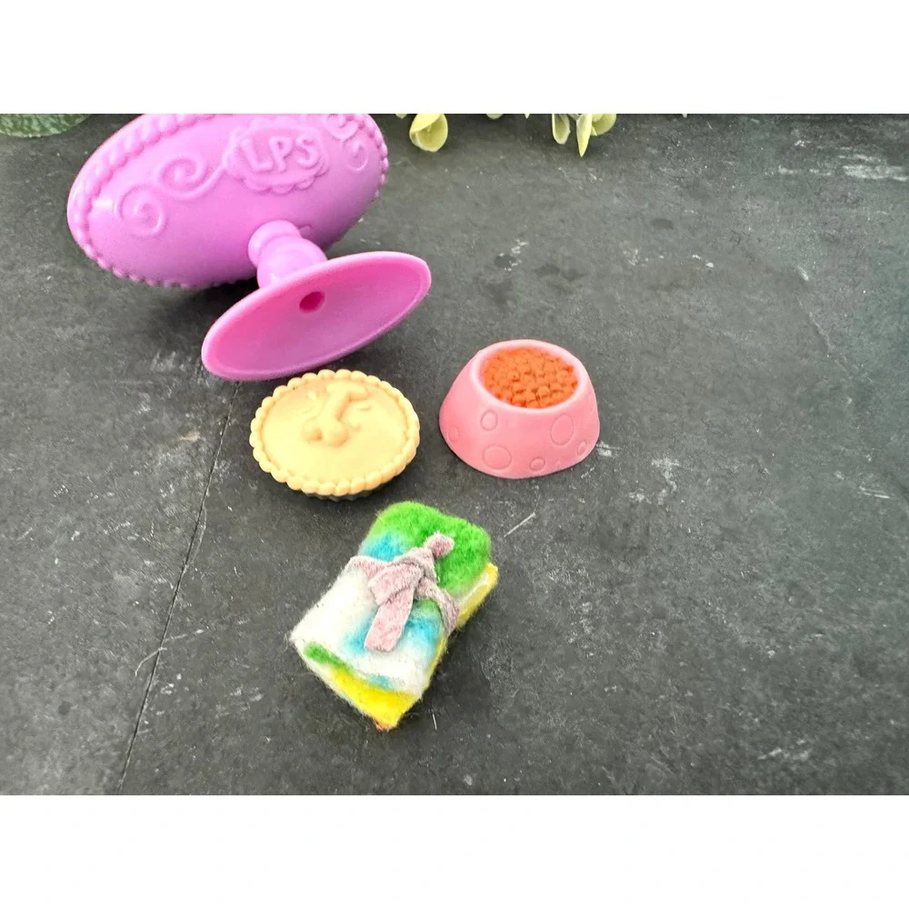 Littlest Pet Shop accessory lot bird bath LPS Hasbro